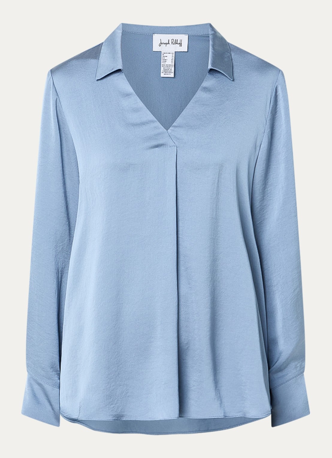 Joseph Ribkoff Blouse met kraag - voorkant 2 staalblauw