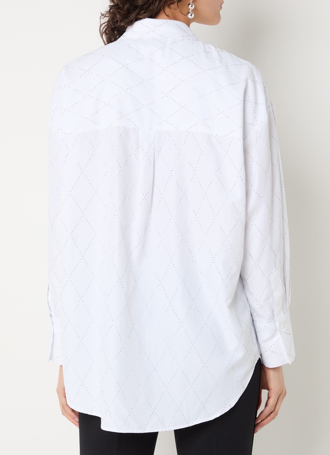 Joseph Ribkoff Blouse met strass - achterkant wit