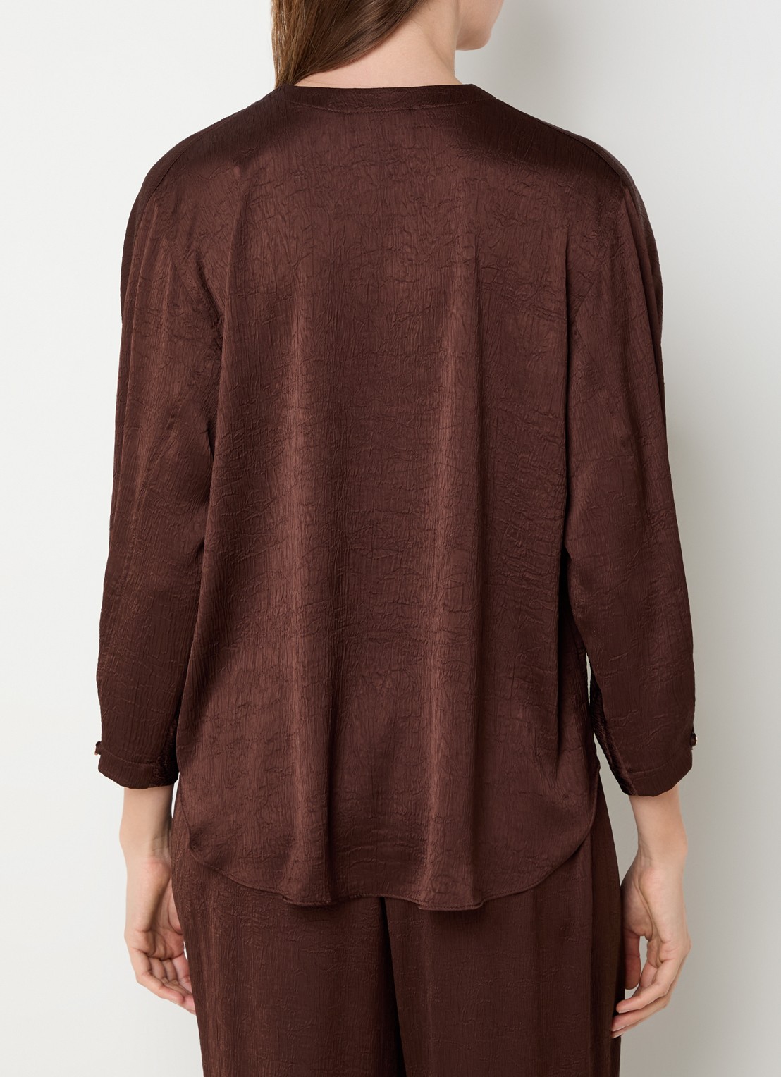 Joseph Ribkoff Blouse met structuur - achterkant 4 kastanjebruin