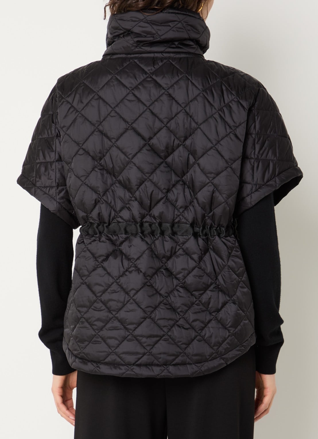 Joseph Ribkoff Bodywarmer met trekkoord en steekzakken - achterkant zwart