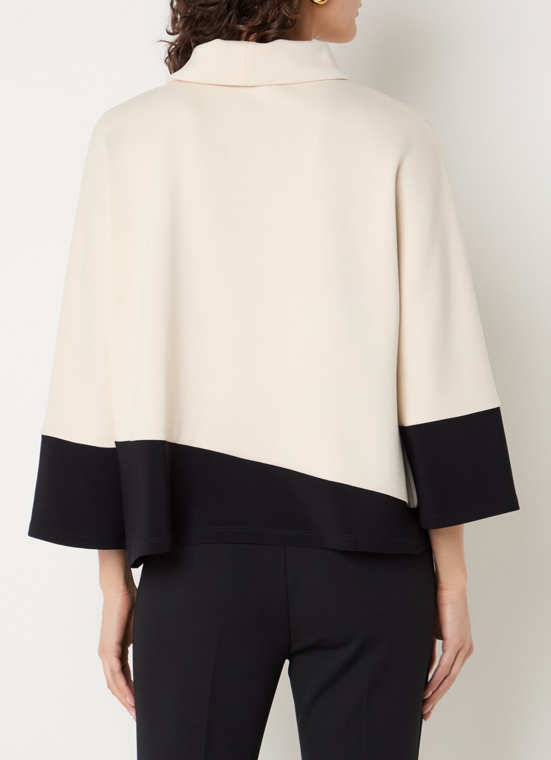 Joseph Ribkoff Coltrui met colour blocking - achterkant ivoor