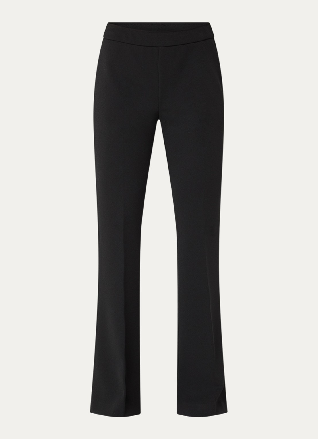 Joseph Ribkoff High waist flared fit broek met stretch - voorkant zwart
