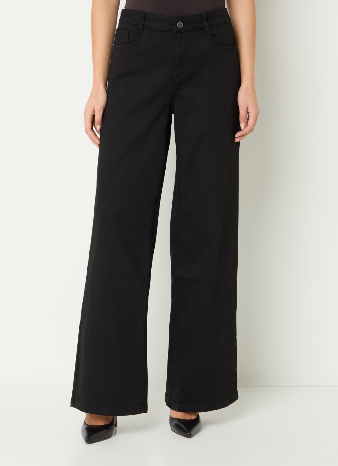 Joseph Ribkoff High waist straight fit broek met steekzakken - detail 4 zwart
