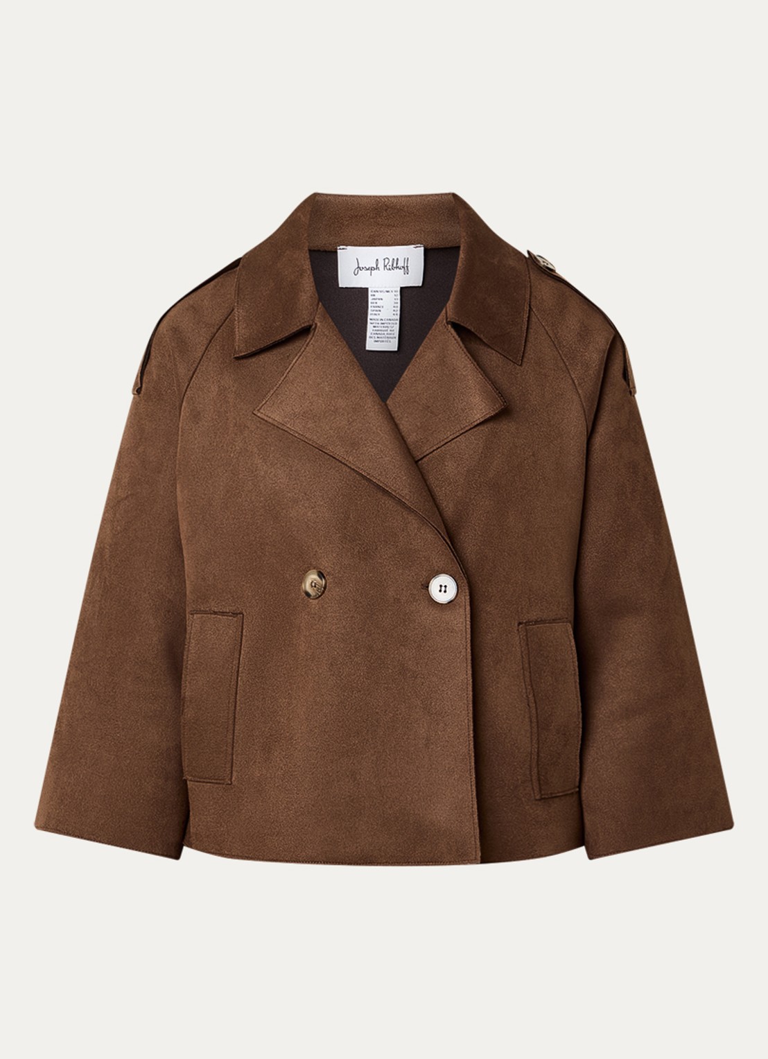 Joseph Ribkoff Jack met knoopsluiting - voorkant 2 hazelnootbruin