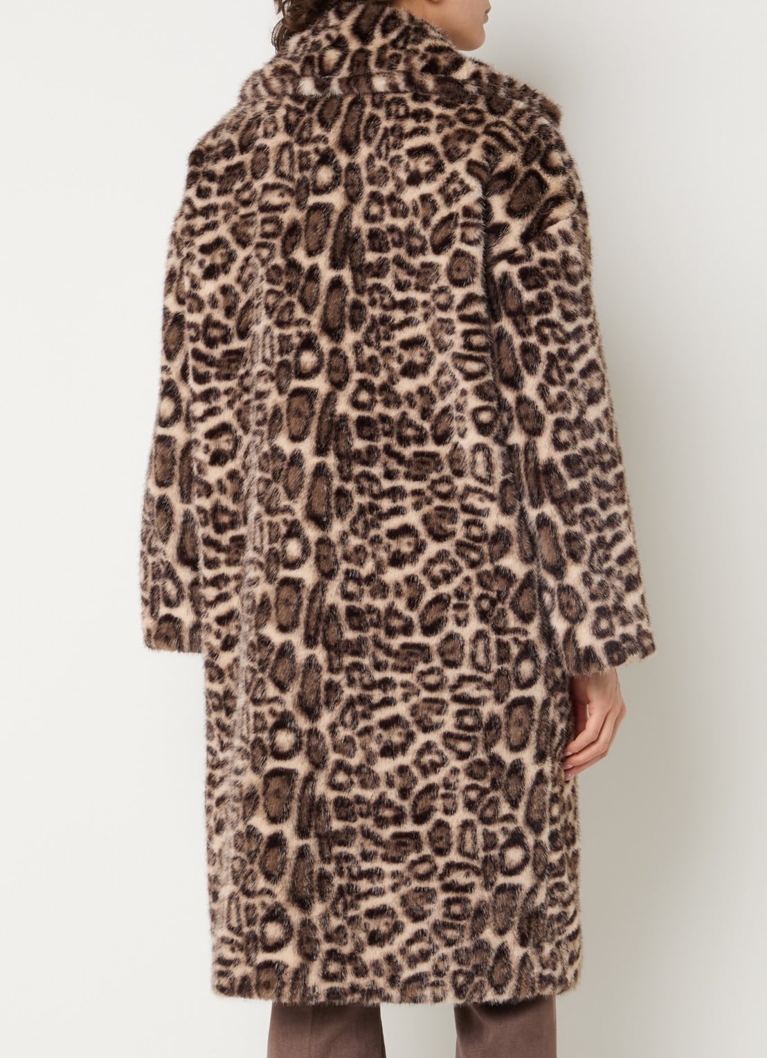 Joseph Ribkoff Jas met dierenprint en steekzakken - achterkant 3 beige