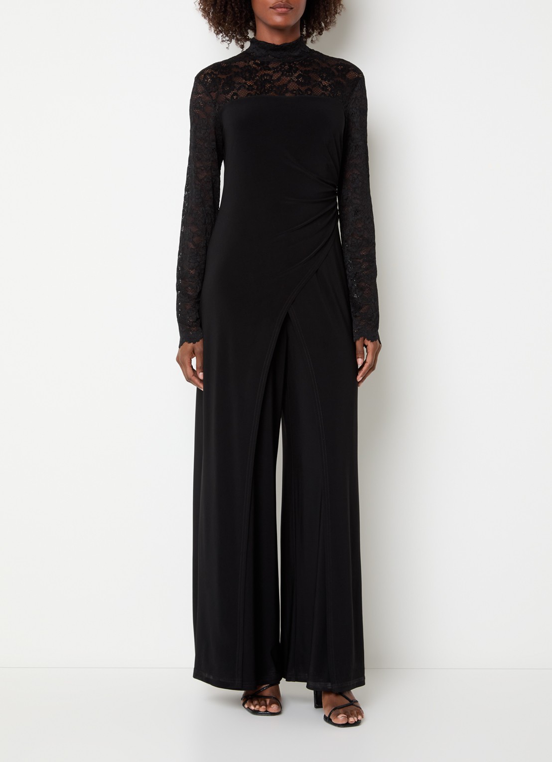 Joseph Ribkoff Jumpsuit met details van kant - detail 3 zwart