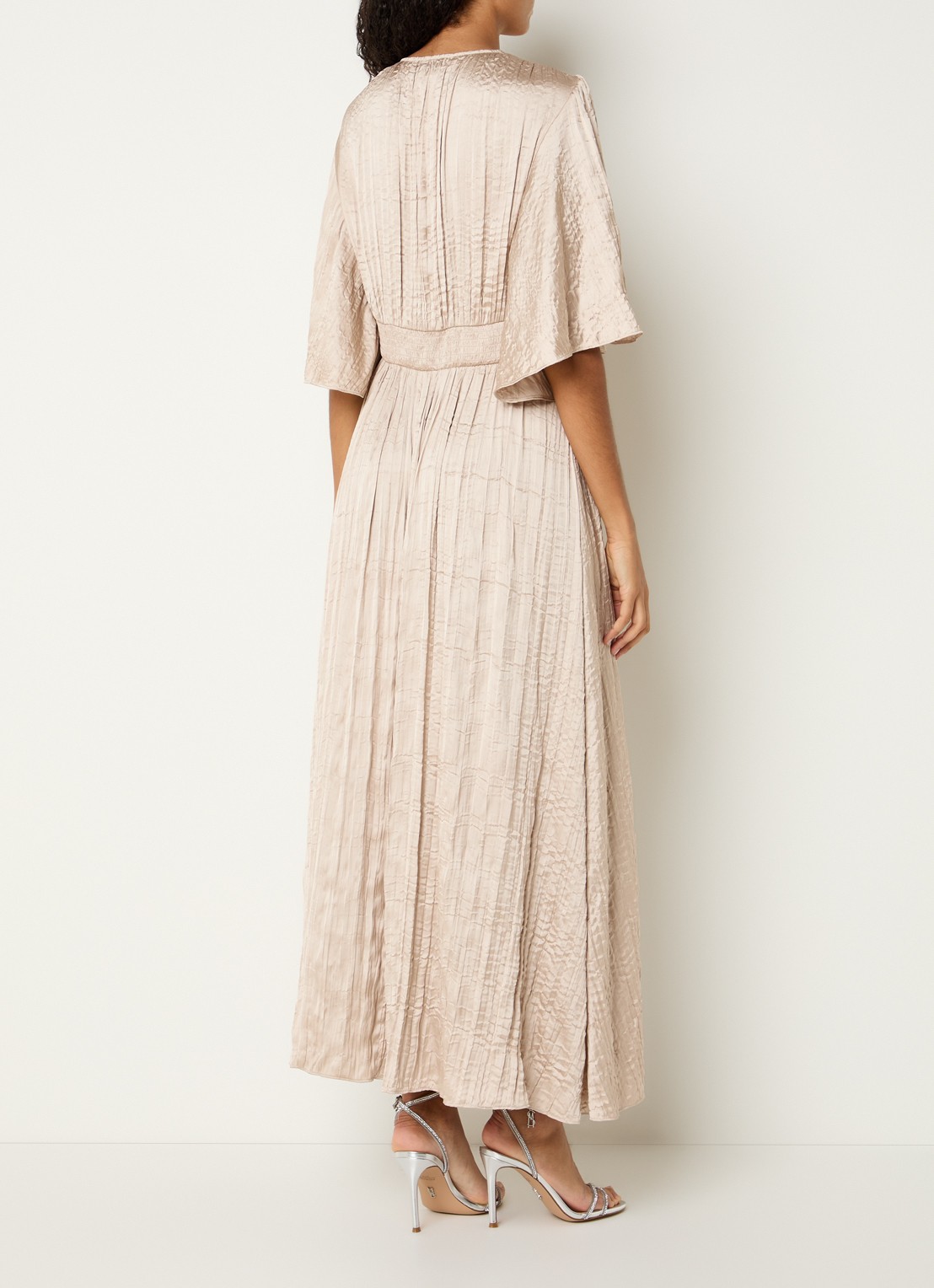 Joseph Ribkoff Maxi tuniekjurk met V-hals - achterkant 4 beige