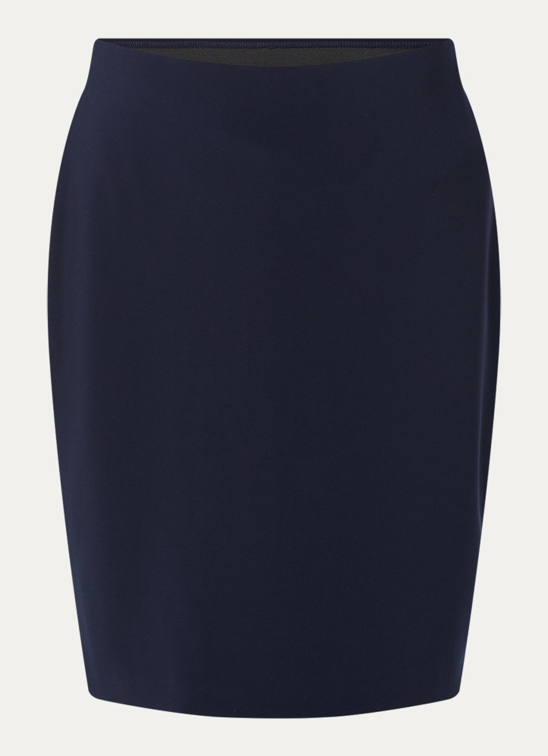 Joseph Ribkoff Midi kokerrok met stretch - voorkant donkerblauw
