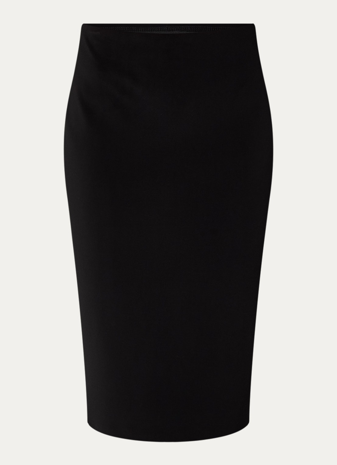Joseph Ribkoff Midi rok met split - voorkant 3 zwart