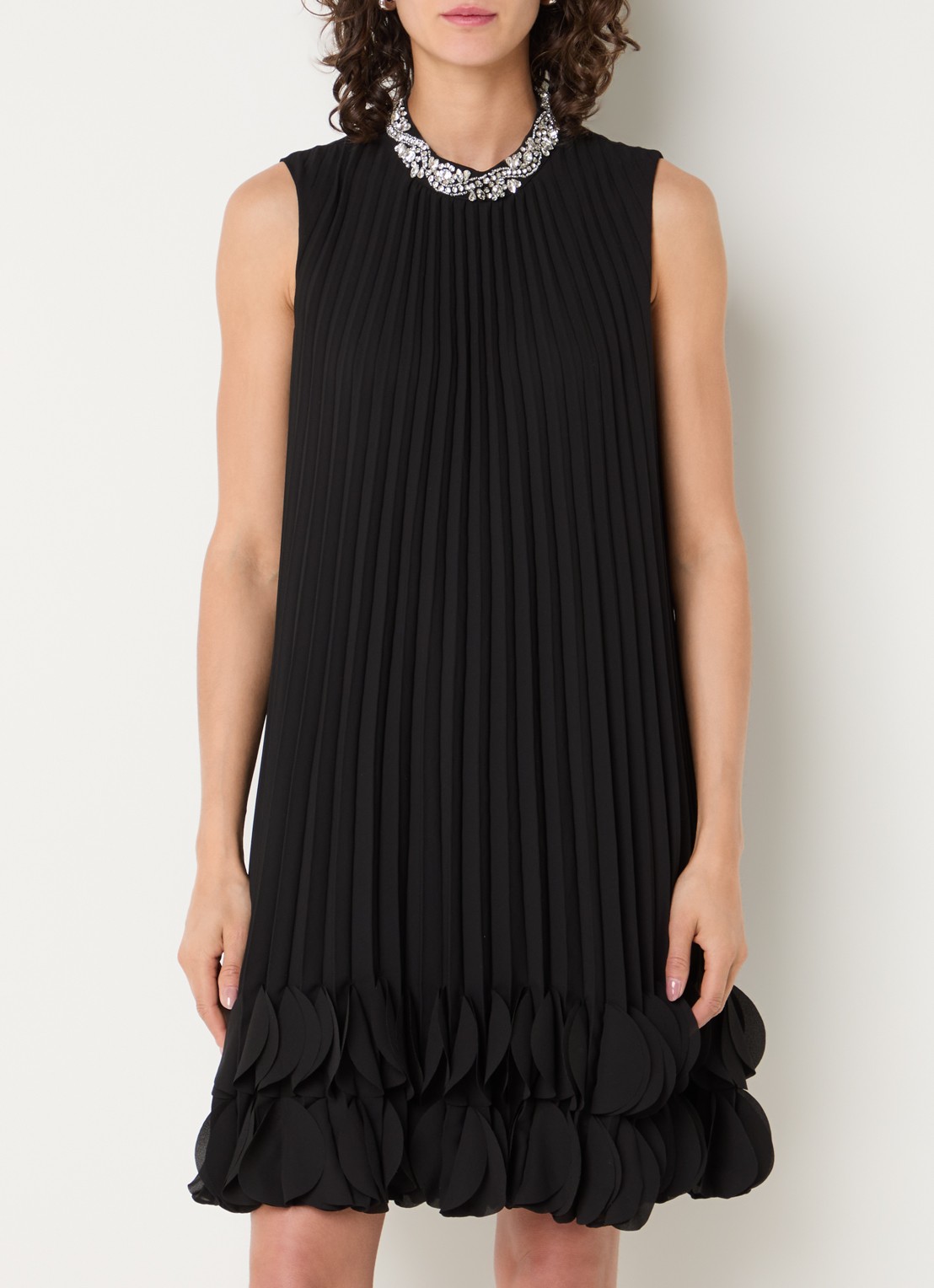 Joseph Ribkoff Mini jurk met strass  - detail 4 zwart