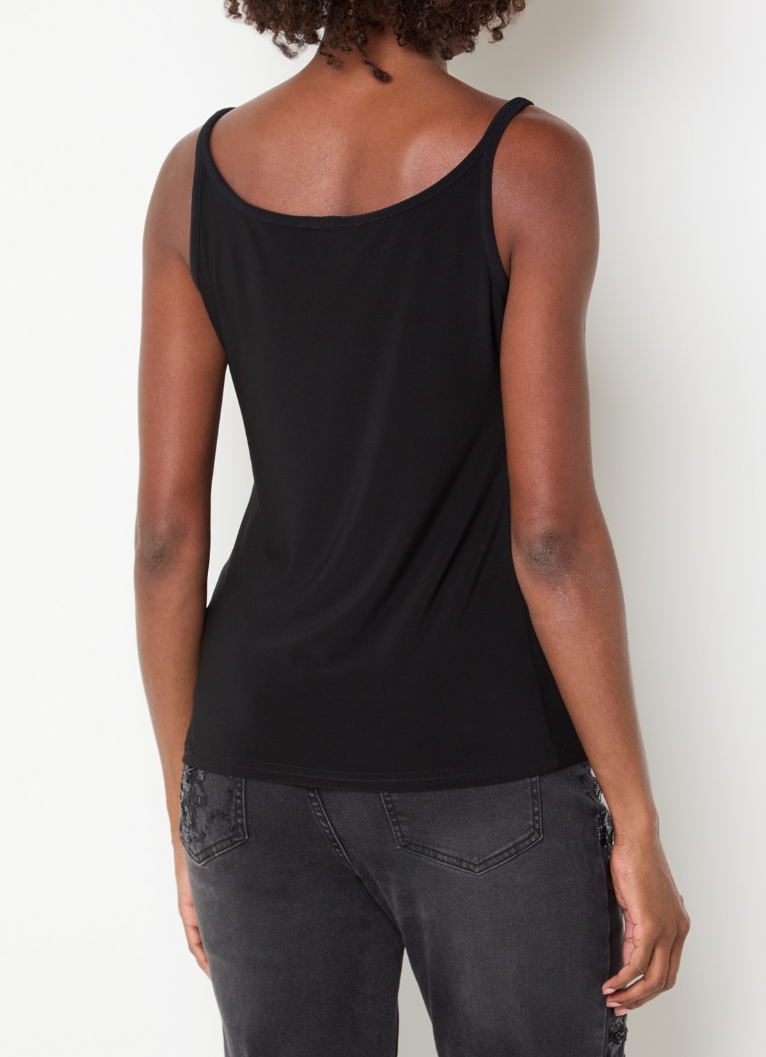 Joseph Ribkoff Tanktop met ronde hals - achterkant 3 zwart