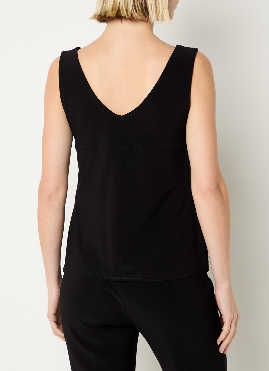 Joseph Ribkoff Tanktop met V-hals en stretch - achterkant 3 zwart