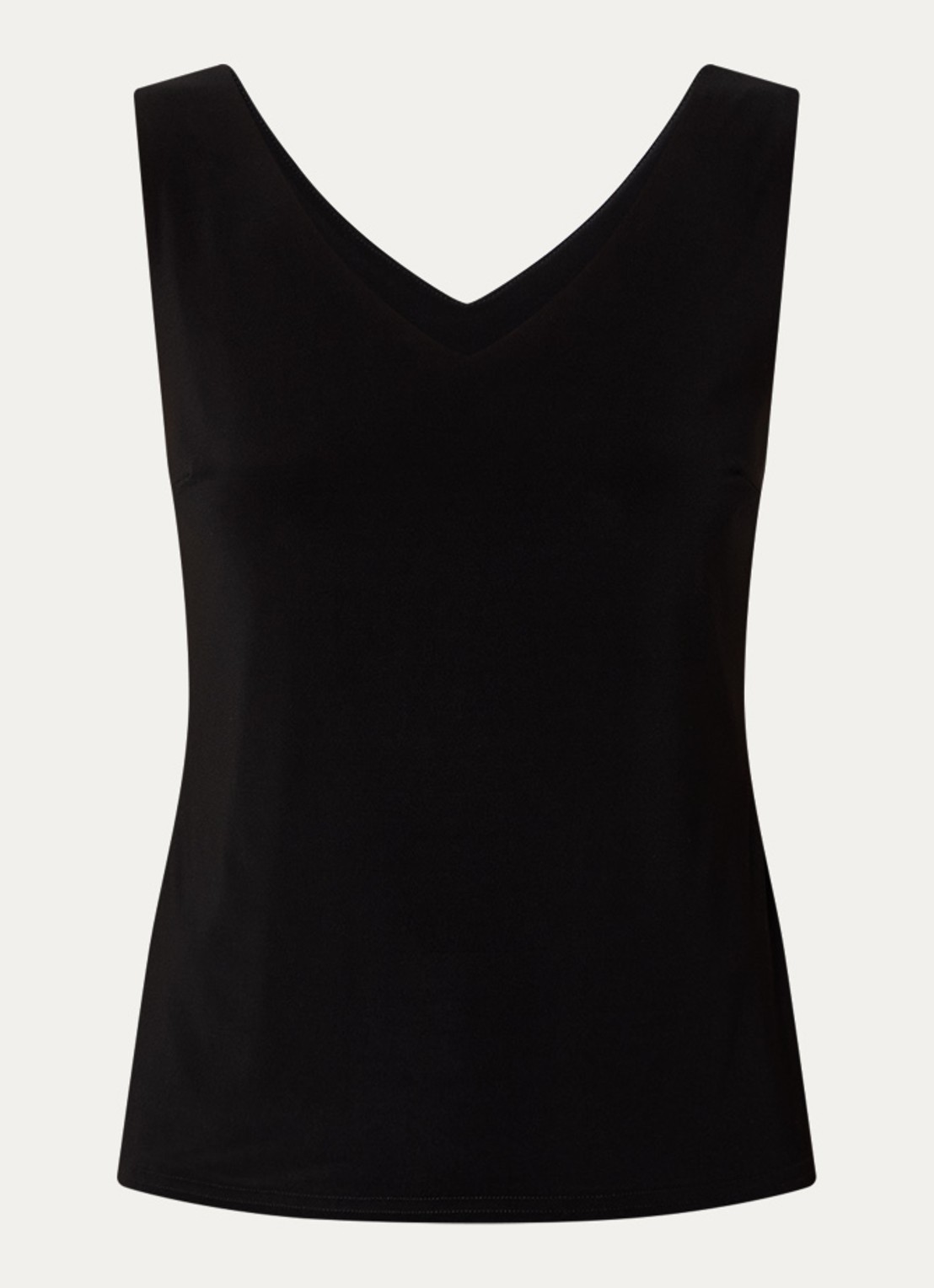 Joseph Ribkoff Tanktop met V-hals en stretch - voorkant zwart