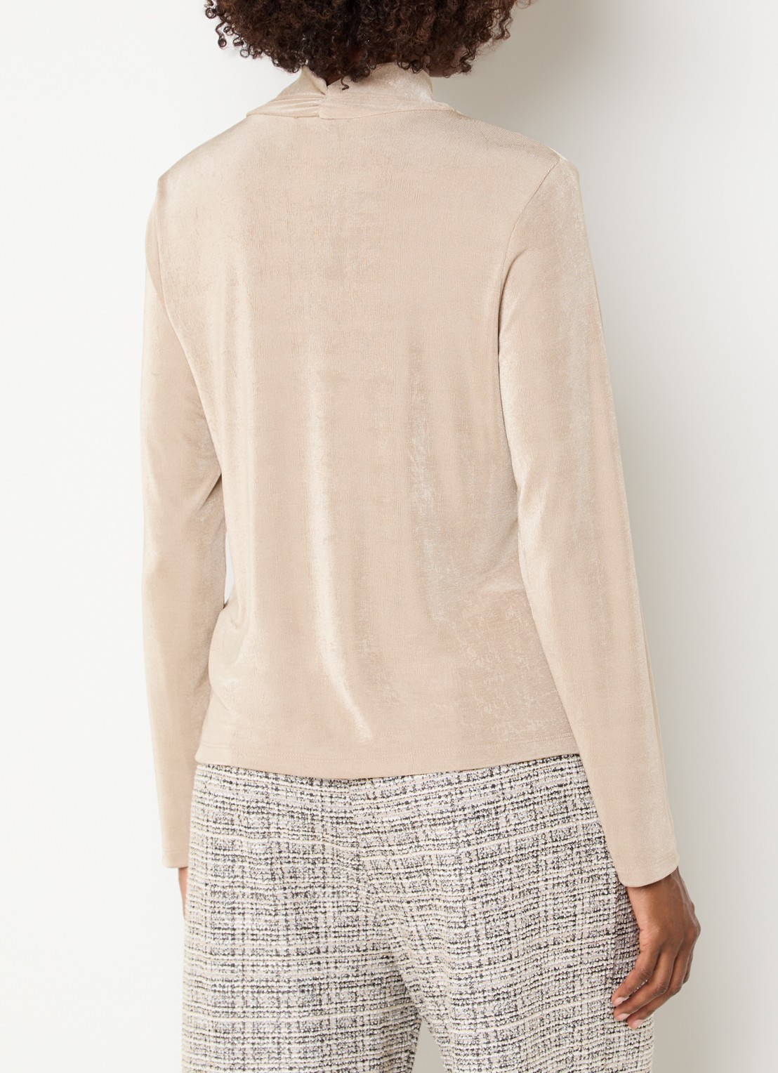 Joseph Ribkoff Top met overslag - achterkant beige
