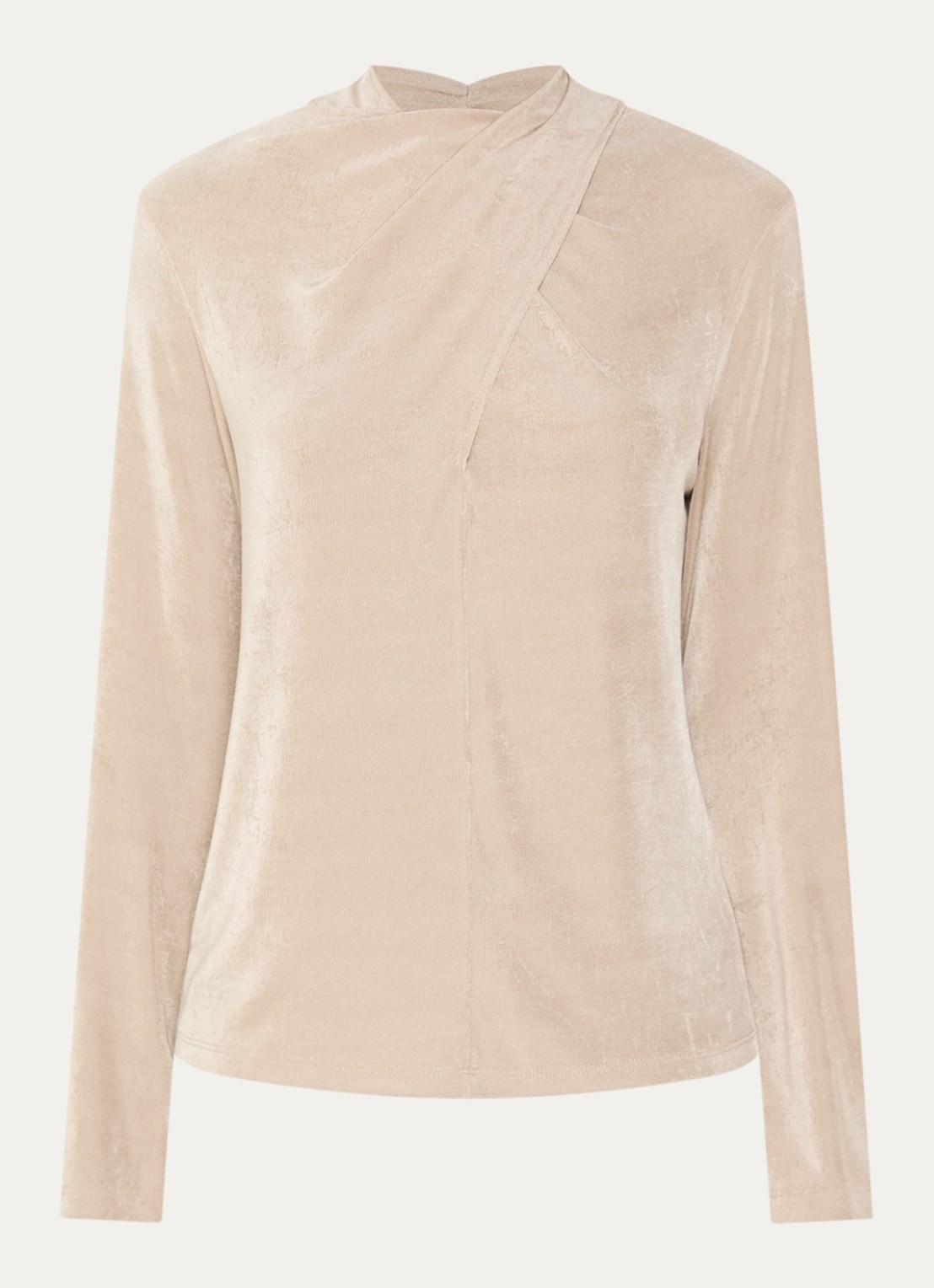 Joseph Ribkoff Top met overslag - voorkant 2 beige