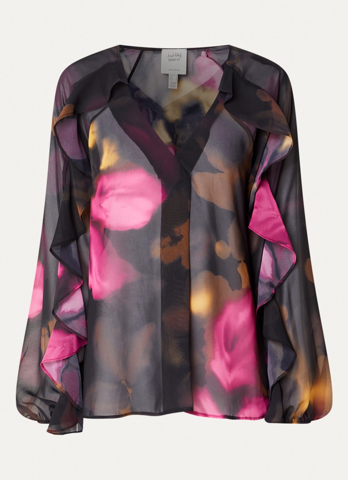 Joseph Ribkoff Top met print - voorkant 2 zwart