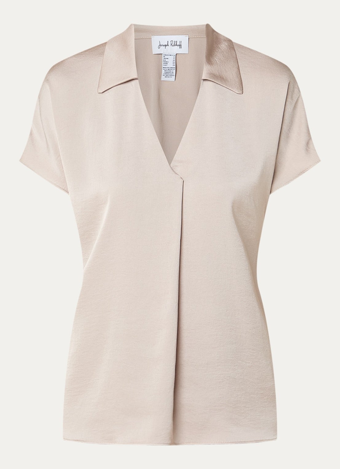 Joseph Ribkoff Top met V-hals - voorkant khaki