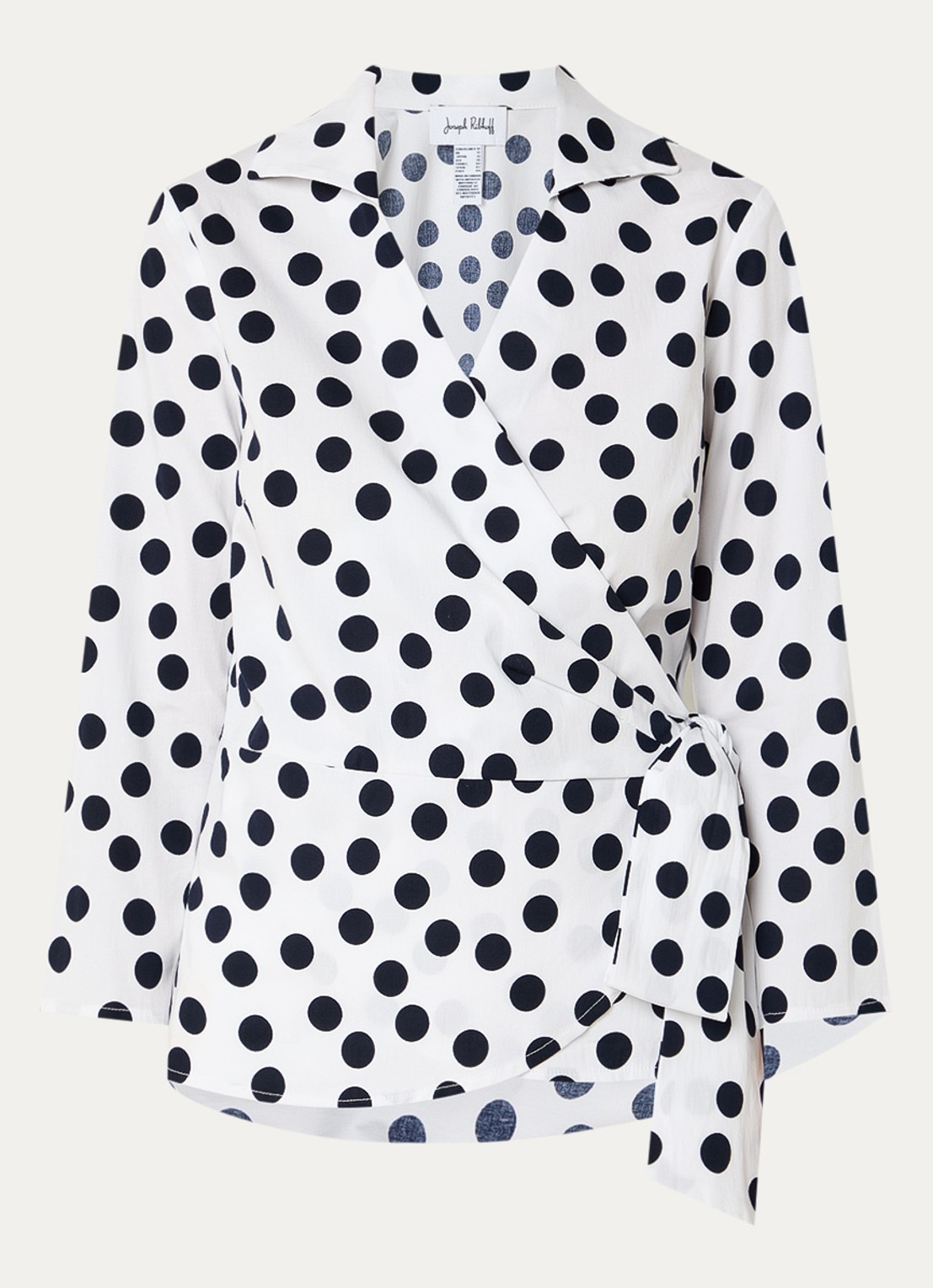 Joseph Ribkoff Tuniek met stippenprint - voorkant wit