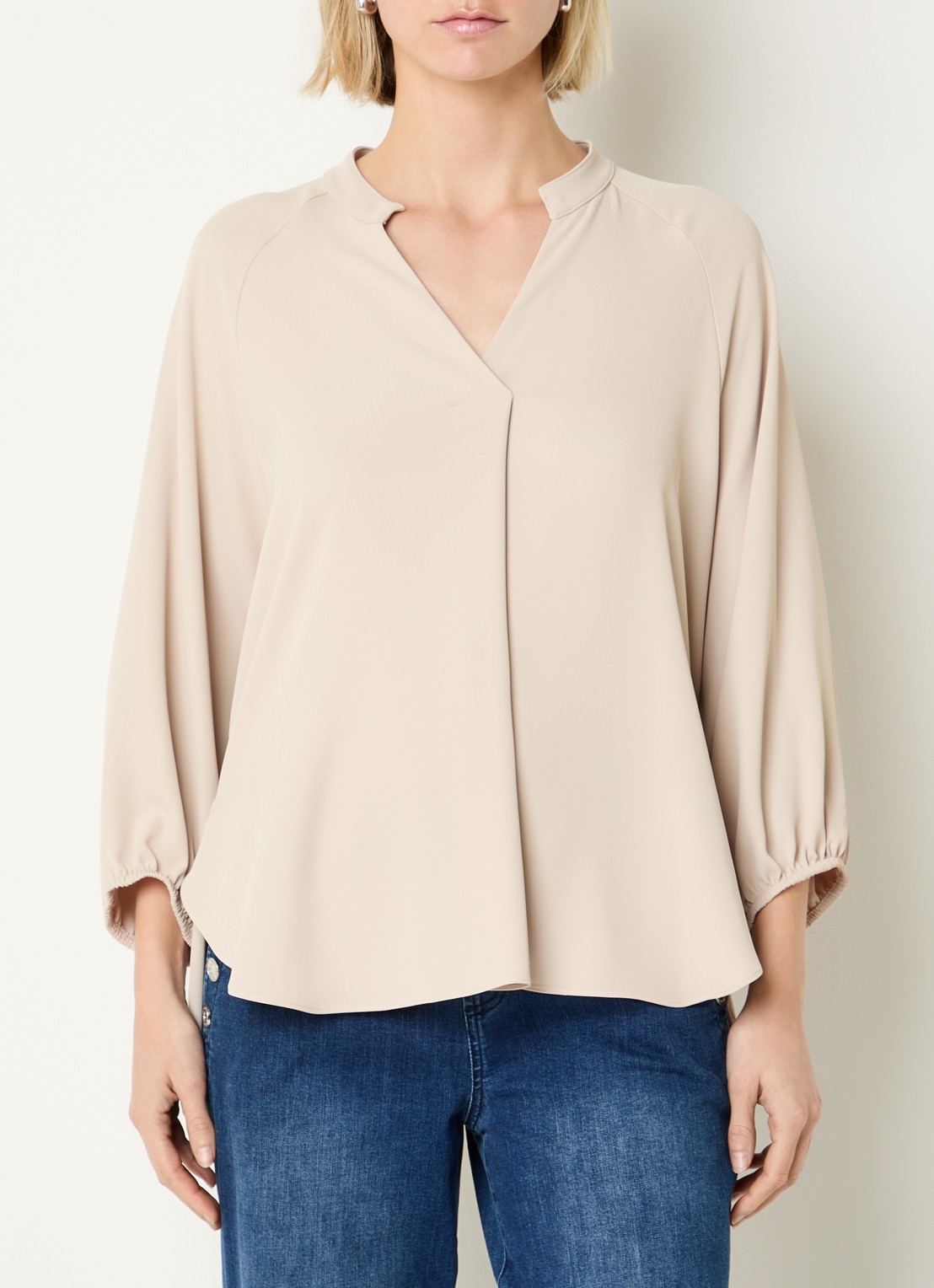Joseph Ribkoff Tuniek met V-hals - detail 4 creme