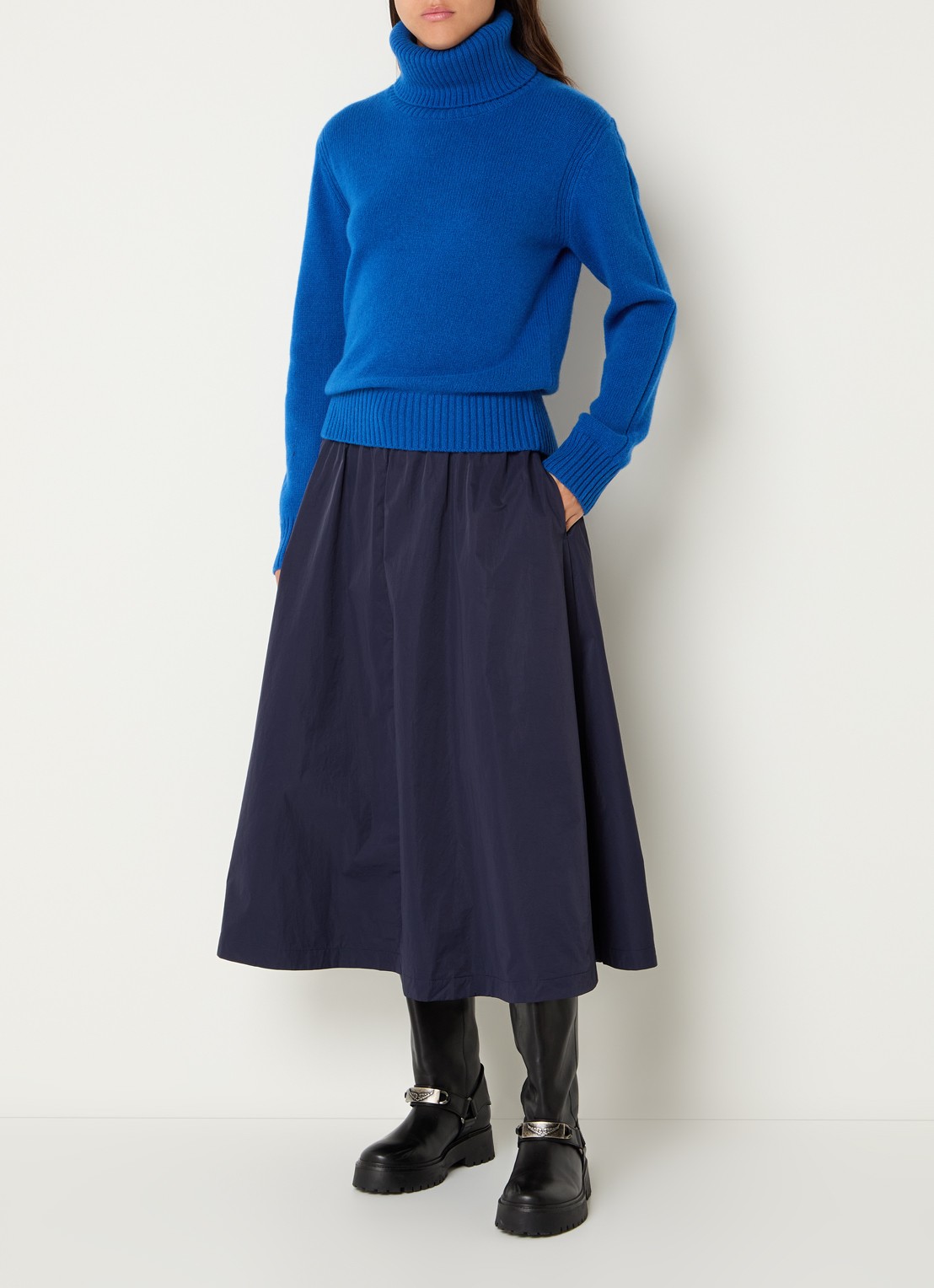 Josephine & Co Alfonso fijngebreide coltrui - voorkant 3 blauw