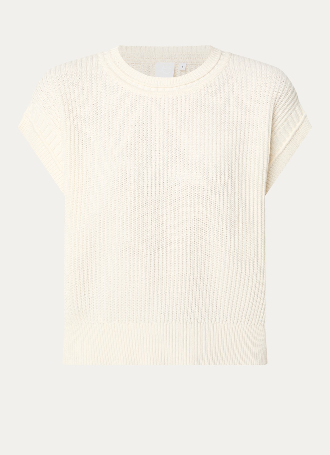 Josephine & Co Bailee grofgebreide spencer met stretch - voorkant 3 grijs