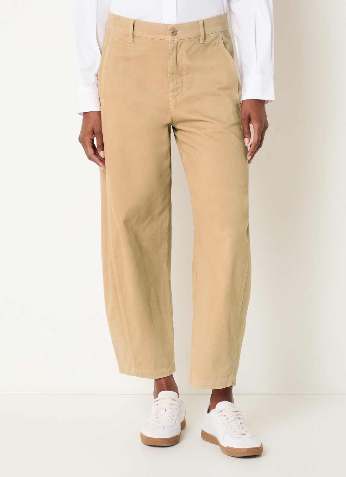 Josephine & Co Basile high waist balloon fit broek met steekzakken - detail 3 camel