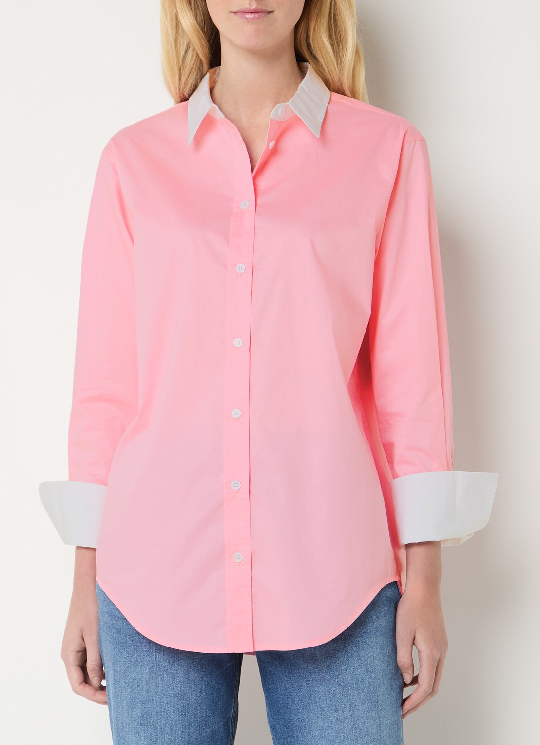 Josephine & Co Bax blouse met kraag - detail 4 roze
