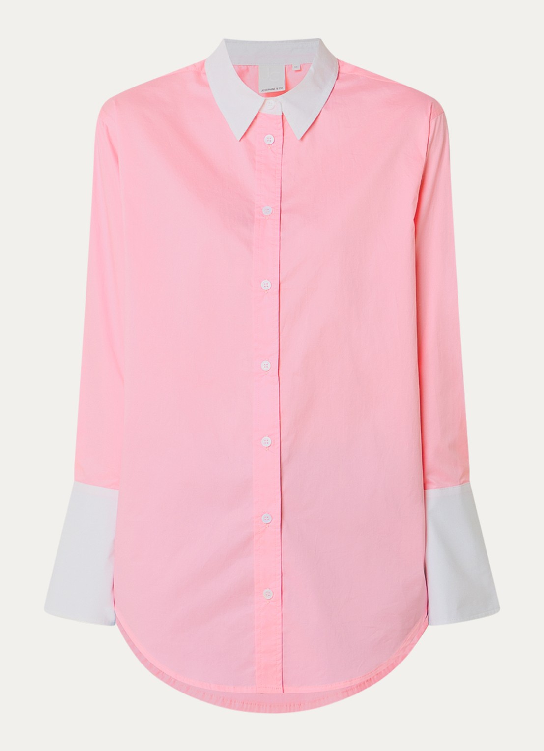 Josephine & Co Bax blouse met kraag - voorkant 2 roze