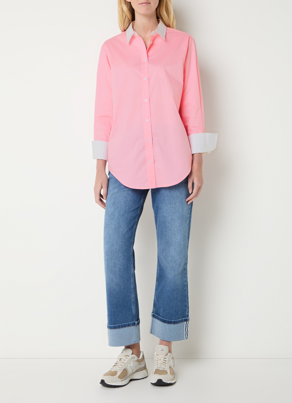 Josephine & Co Bax blouse met kraag - voorkant 3 roze