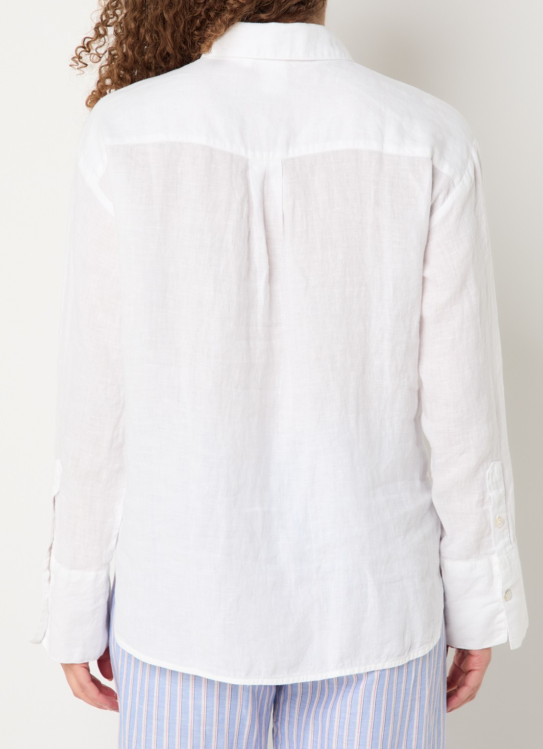 Josephine & Co Bazil blouse van linnen - achterkant wit