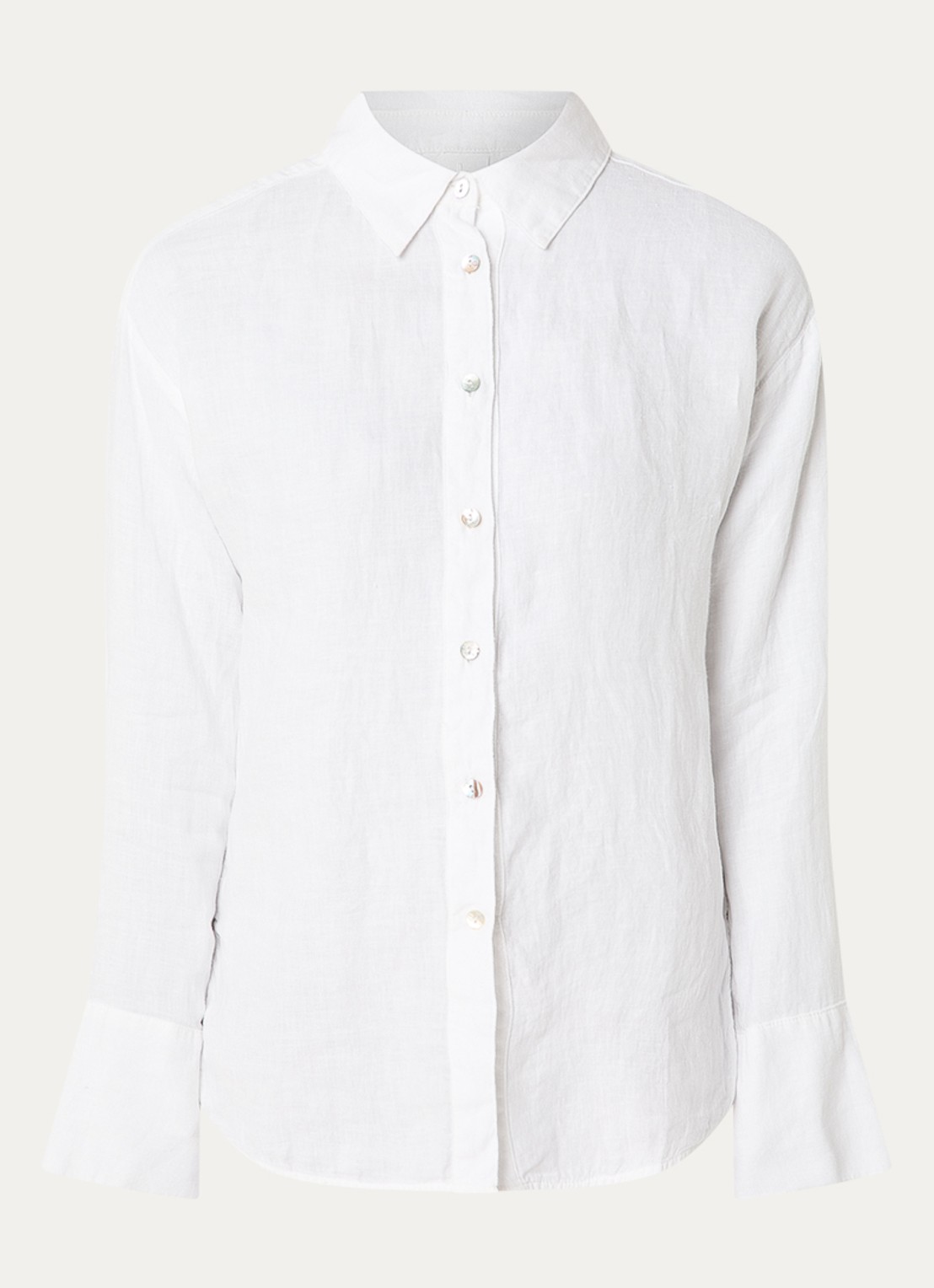 Josephine & Co Bazil blouse van linnen - voorkant 2 wit
