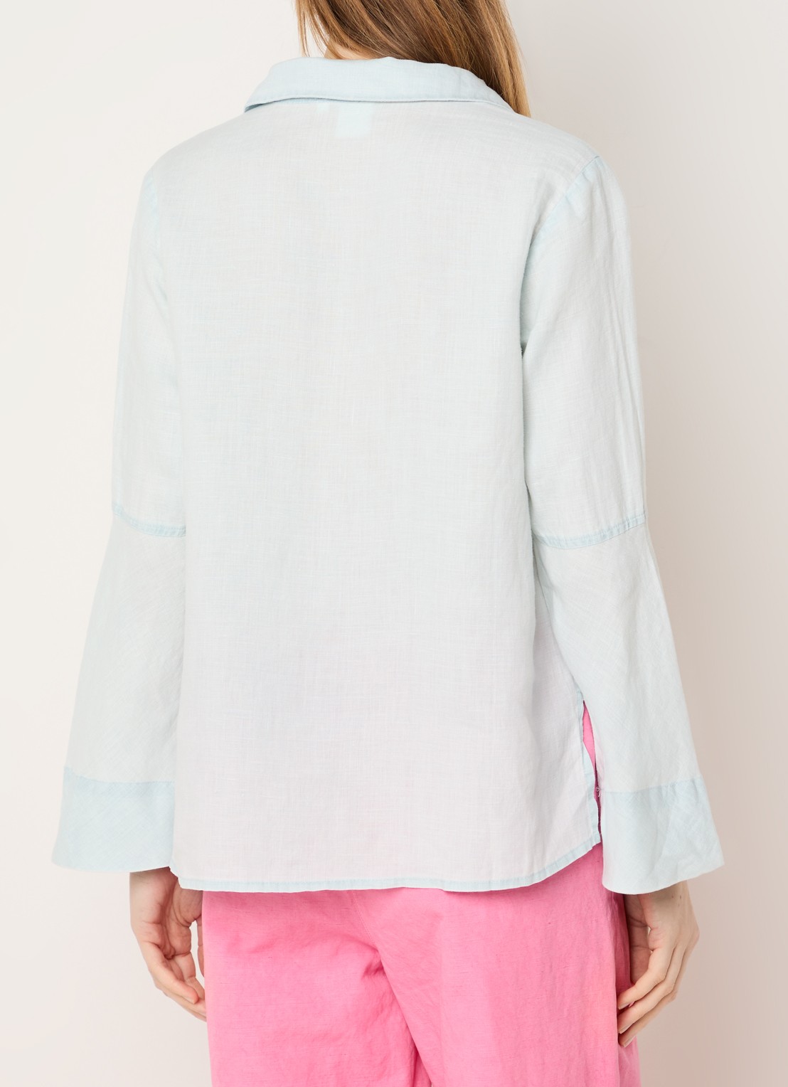 Josephine & Co Belou tuniek van chambray - achterkant 4 lichtblauw