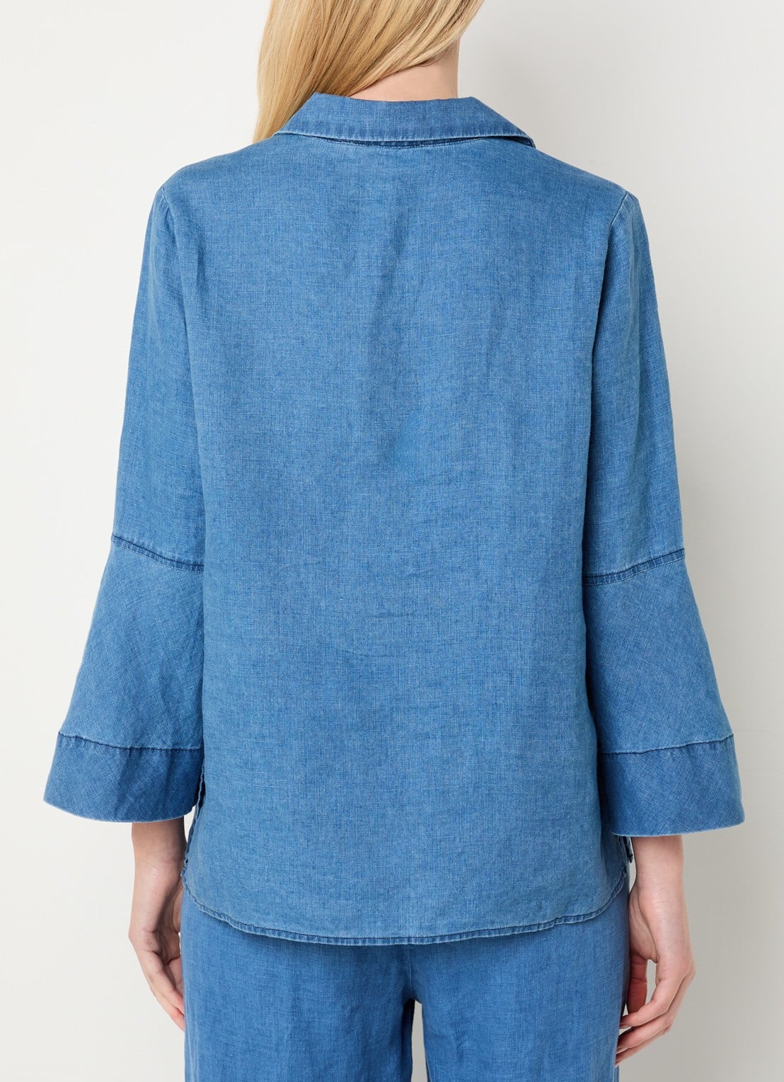 Josephine & Co Belou tuniek van chambray - achterkant 4 indigo