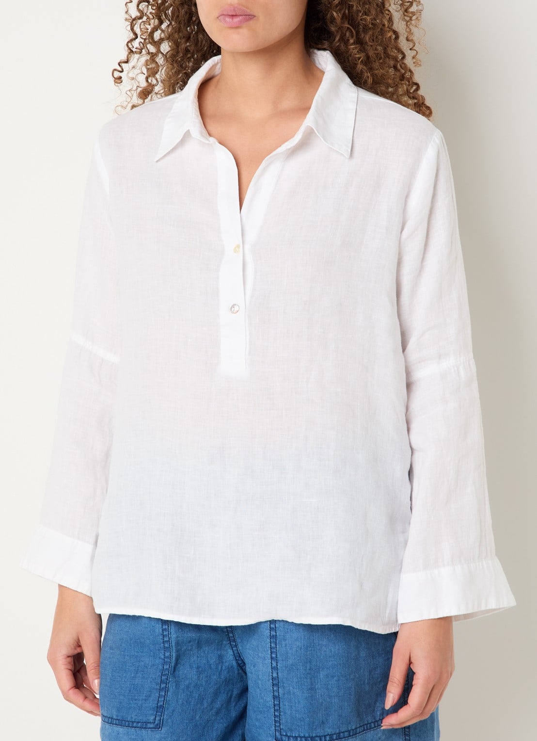 Josephine & Co Belou tuniek van linnen - detail 4 wit