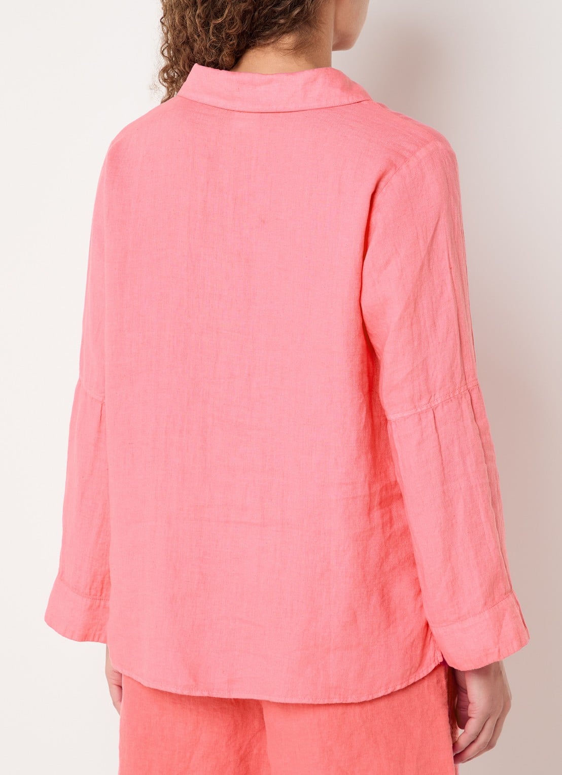 Josephine & Co Belou tuniek van linnen - achterkant 3 roze