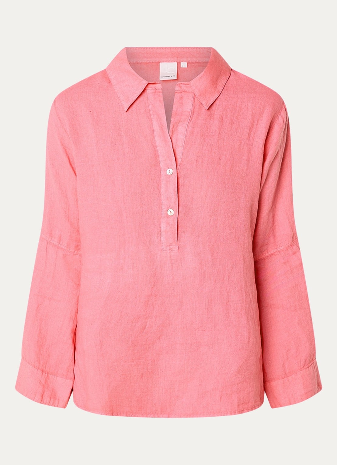 Josephine & Co Belou tuniek van linnen - voorkant roze