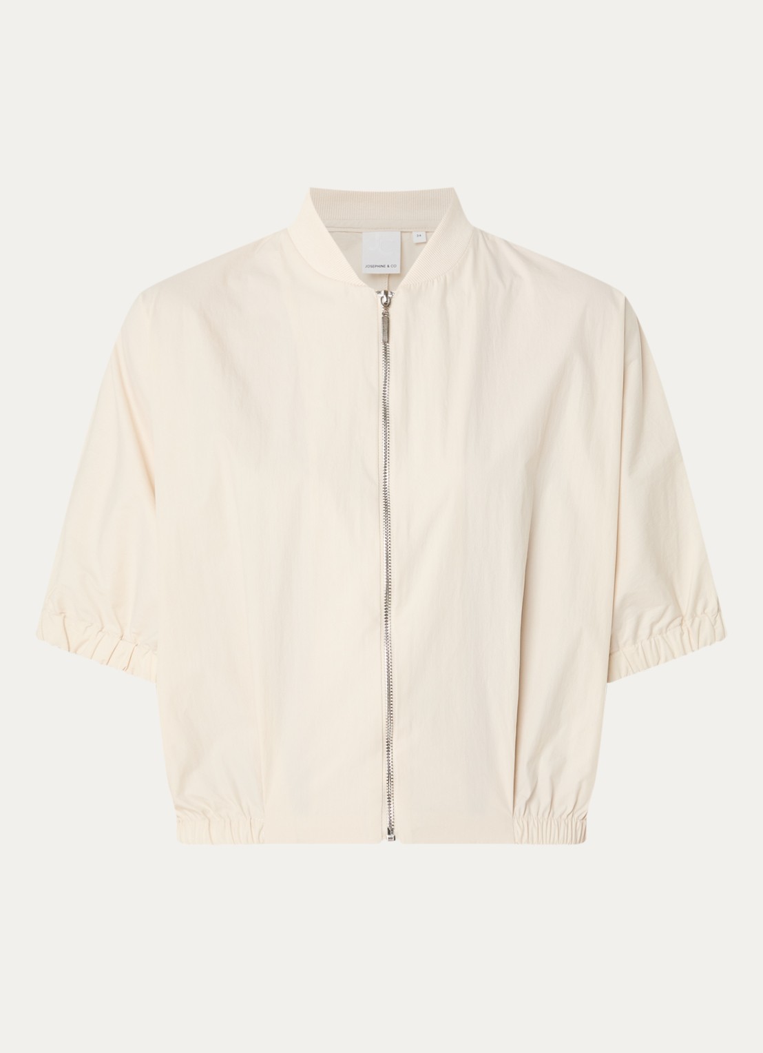 Josephine & Co Benedict cropped jack met vleermuismouw - voorkant zand