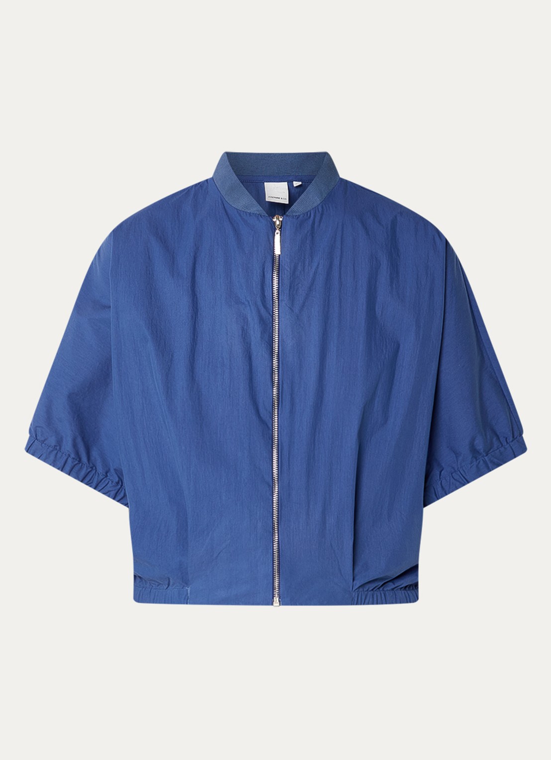 Josephine & Co Benedict cropped jack met vleermuismouw - voorkant 3 royalblauw