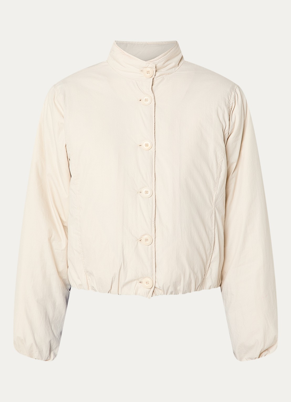 Josephine & Co Bente gewatteerd cropped jack met steekzakken - voorkant 3 beige