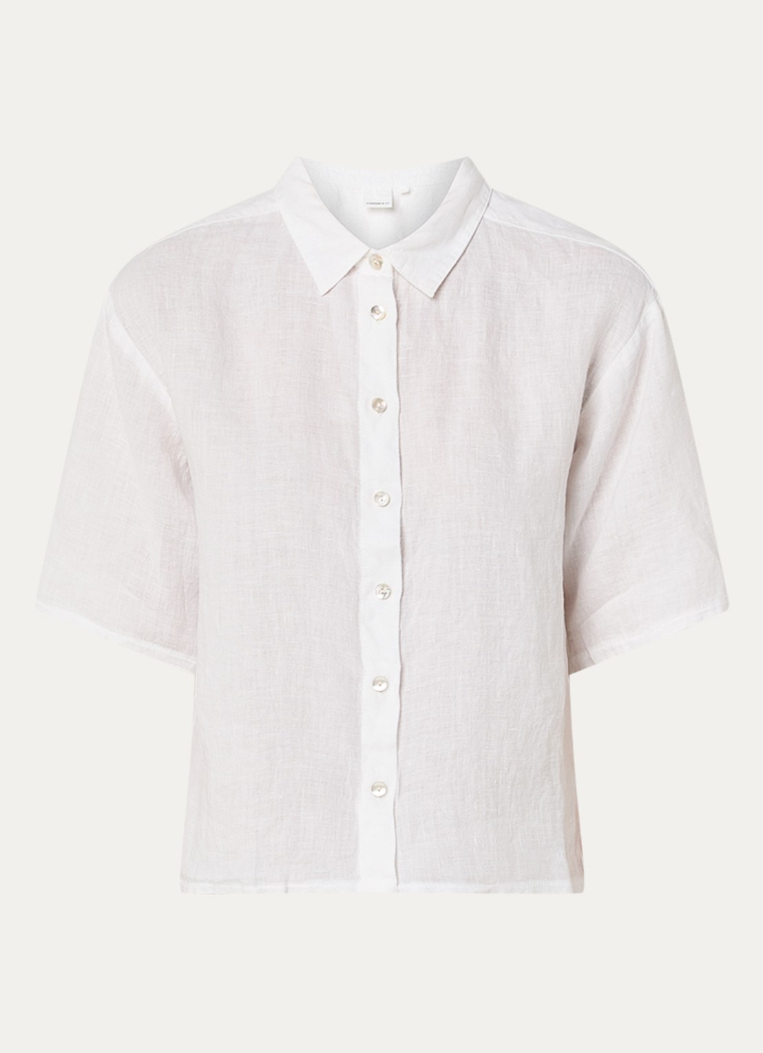 Josephine & Co Bertha blouse van linnen - voorkant wit