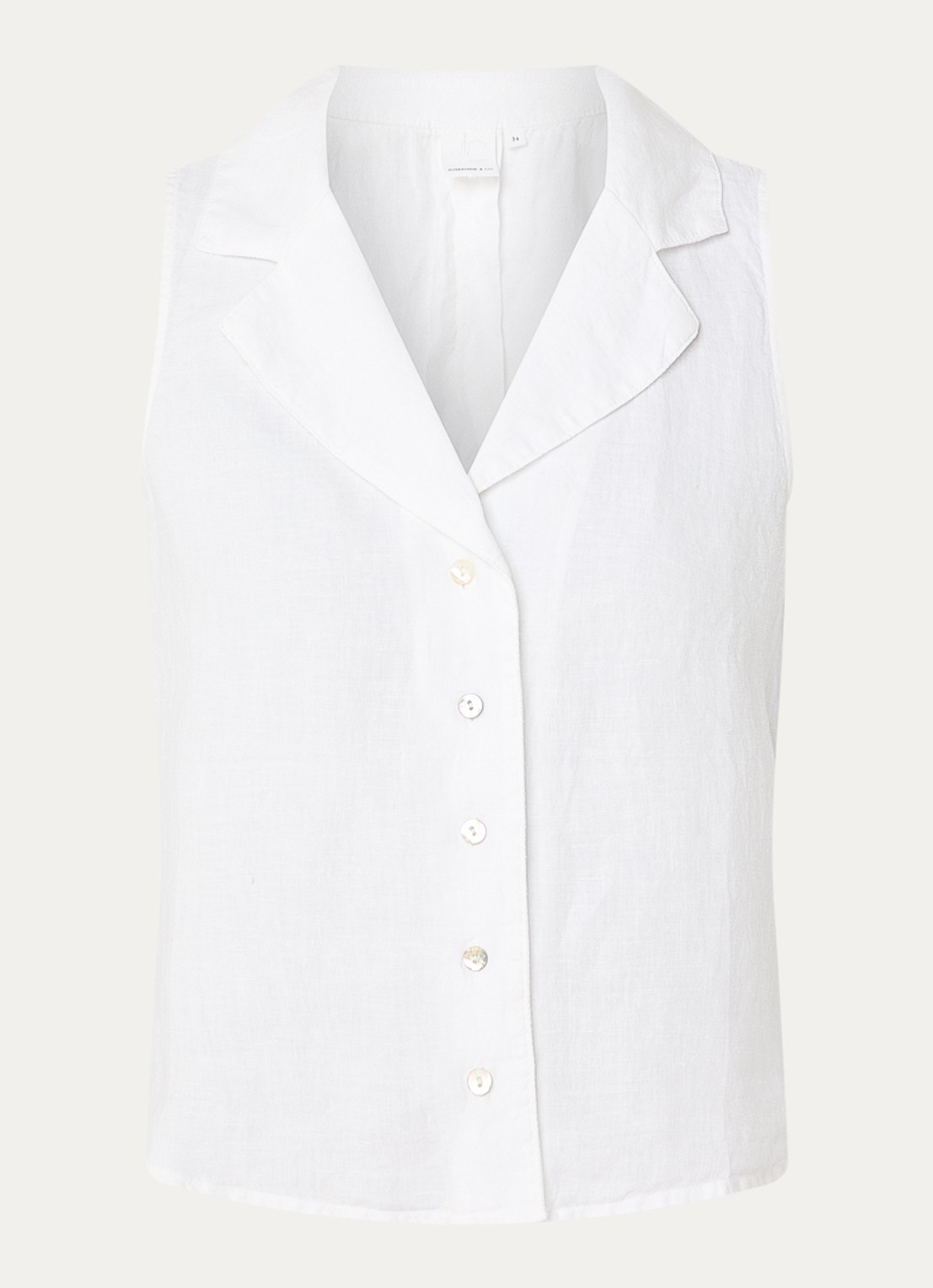 Josephine & Co Bliss mouwloze blouse  - voorkant wit