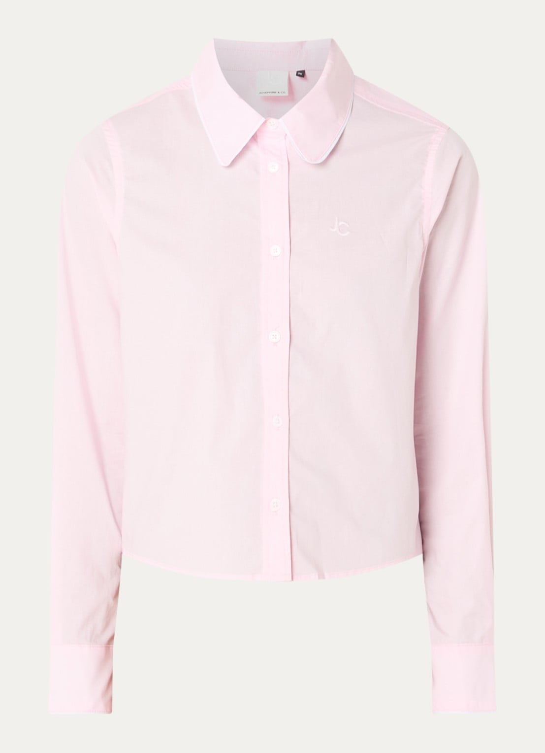 Josephine & Co Blouse met logoborduring - voorkant lichtroze