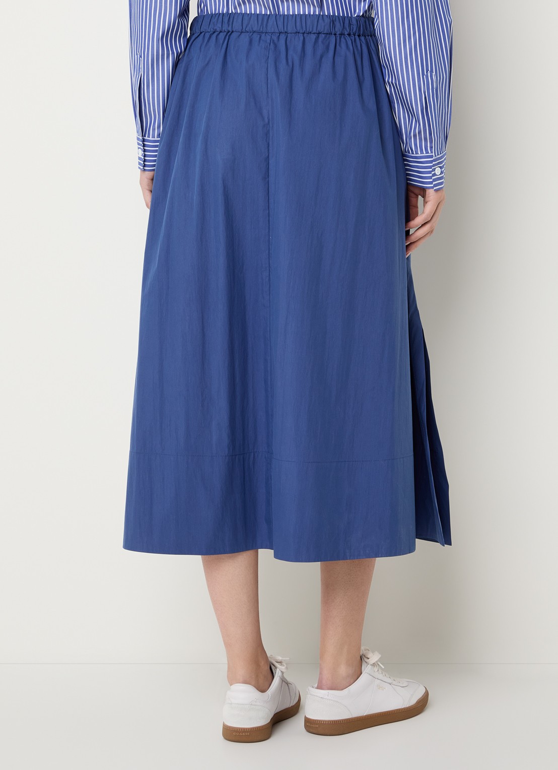 Josephine & Co Blume midi A-lijn rok  - achterkant indigo