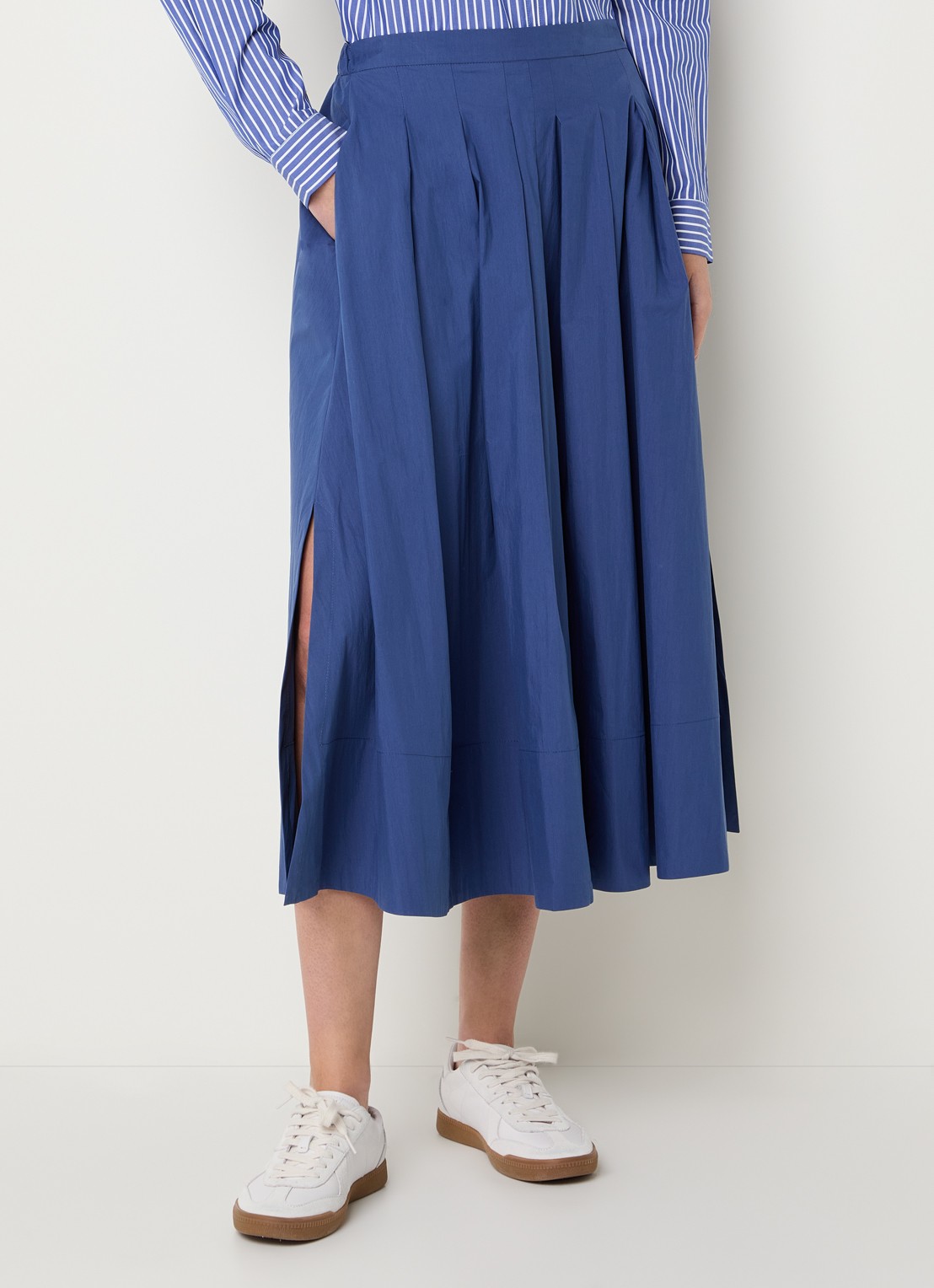 Josephine & Co Blume midi A-lijn rok  - detail 4 indigo
