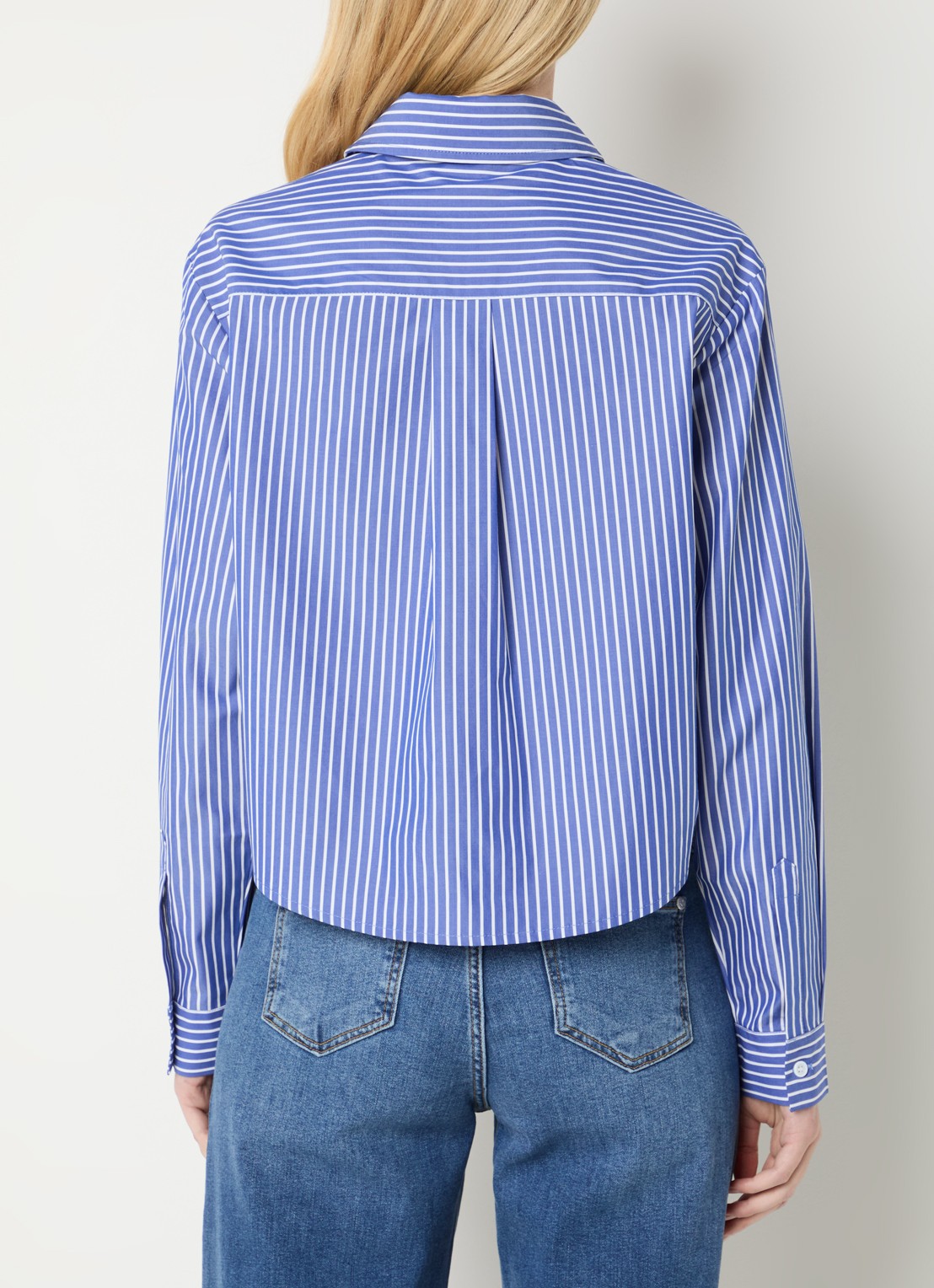 Josephine & Co Bodine tuniek met streepprint en logo - achterkant 2 donkerblauw