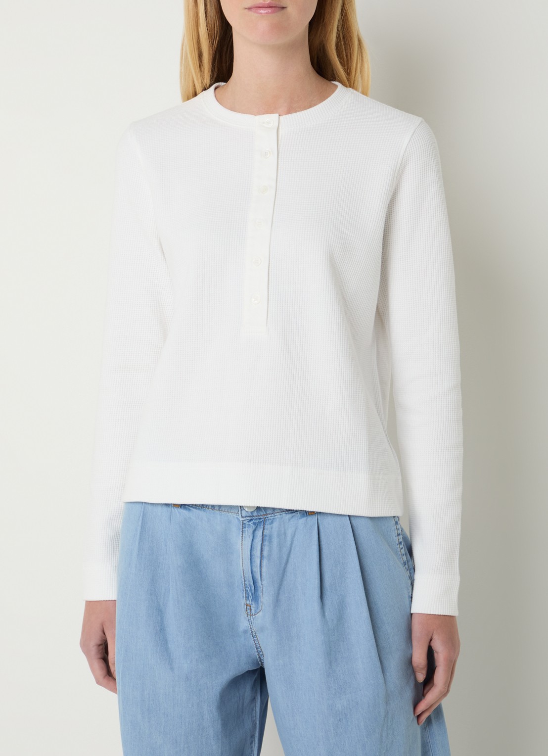 Josephine & Co Boyd longsleeve met structuur - detail 2 wit
