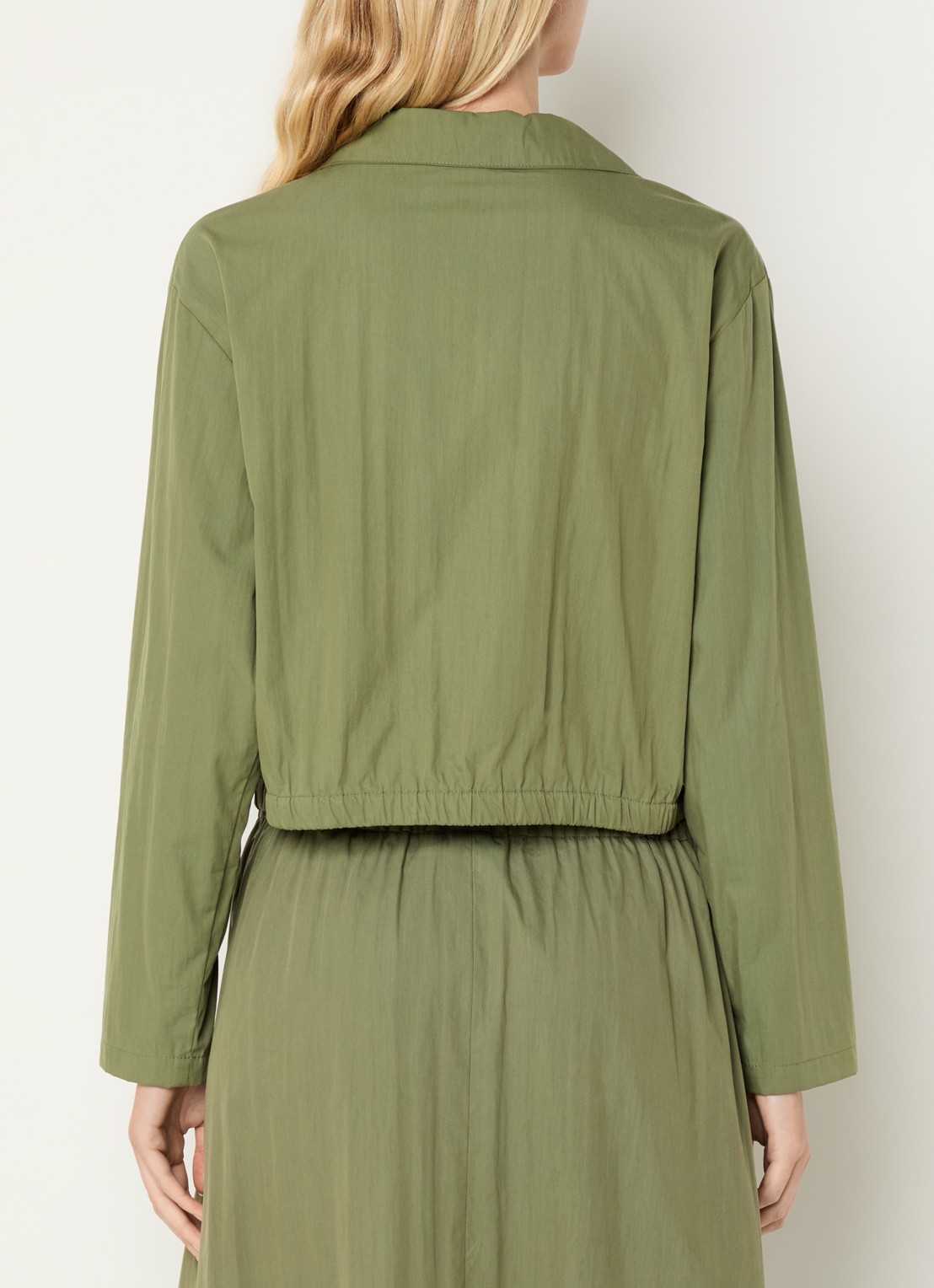 Josephine & Co Castor blouse met borstzakken - achterkant 4 mosgroen
