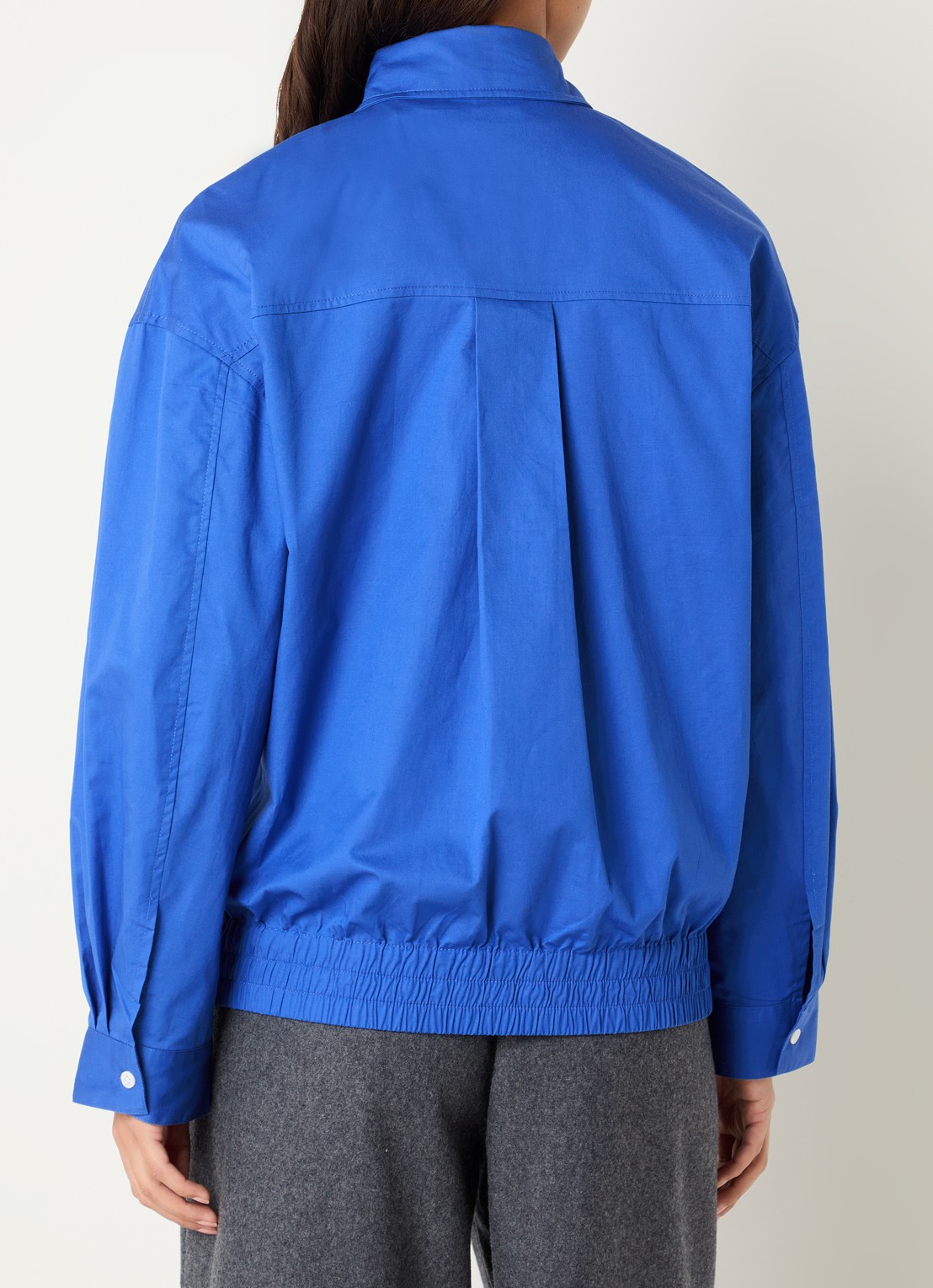 Josephine & Co Cleo overshirt met steekzakken - achterkant 2 blauw