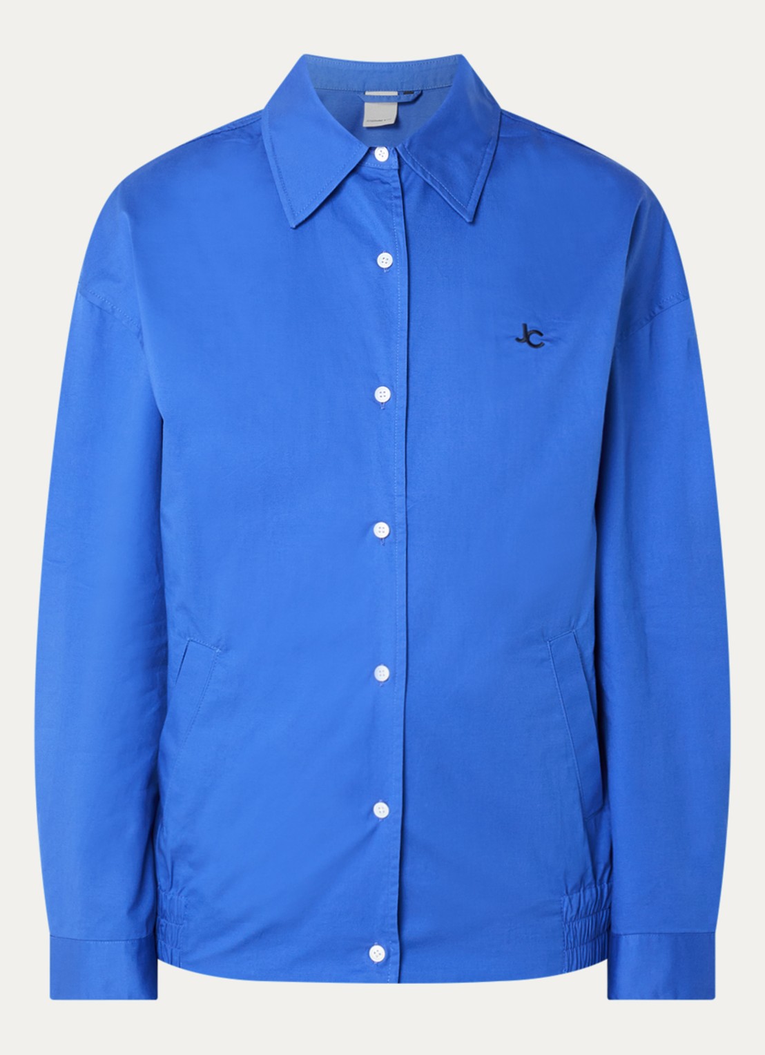 Josephine & Co Cleo overshirt met steekzakken - voorkant 3 blauw