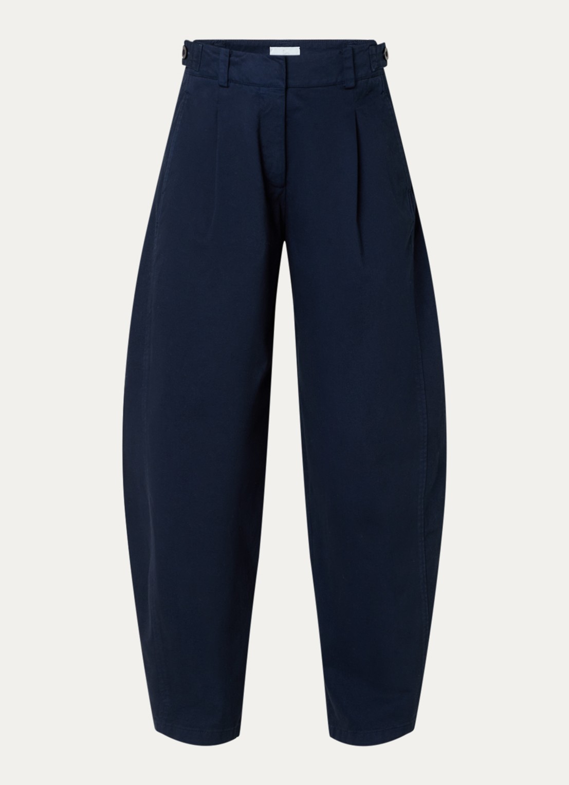 Josephine & Co Clinton high waist balloon fit chino met steekzakken - voorkant 3 donkerblauw